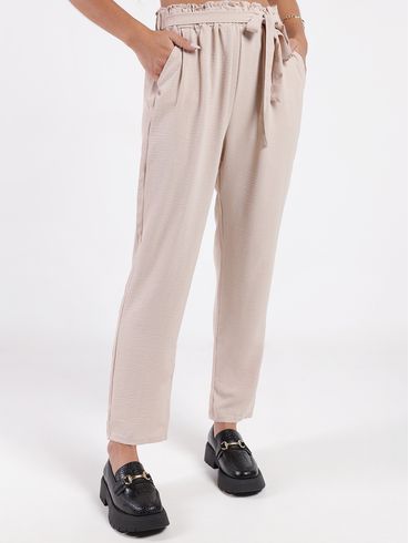 Calça Reta Feminina BEGE