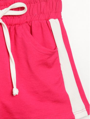 Short Molecotton Juvenil Para Menina - PINK