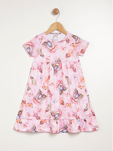 Vestido Infantil Para Menina - ROSA