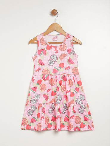 Vestido Infantil Para Menina - ROSA