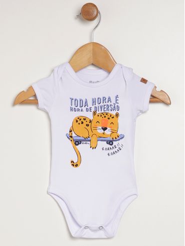 Body Infantil Para Bebê Menino - BRANCO