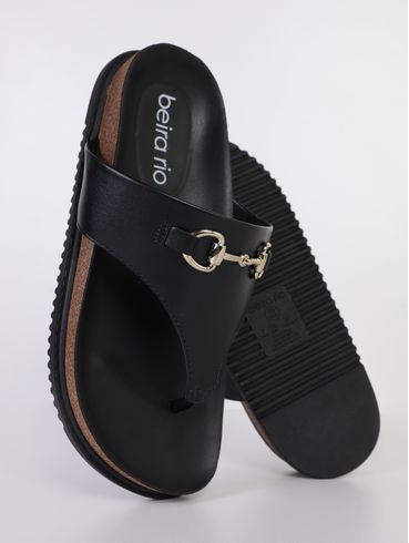 Chinelo Alto Beira Rio Feminino PRETO