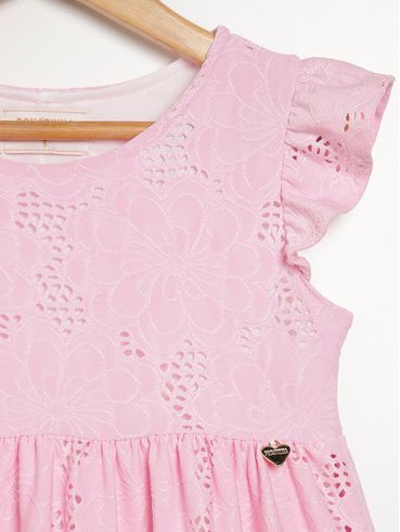 Vestido Infantil Para Menina - ROSA CLARO