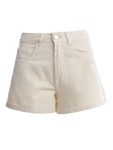 Short Sarja Autentique Feminino BEGE