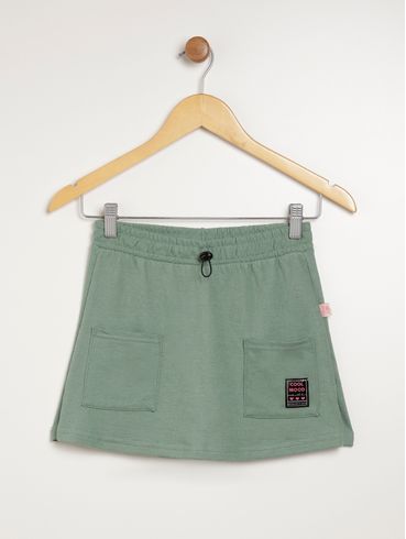 Short Saia Juvenil Para Menina - VERDE