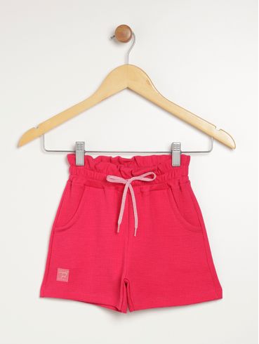 Short Moletinho Infantil Para Menina - PINK