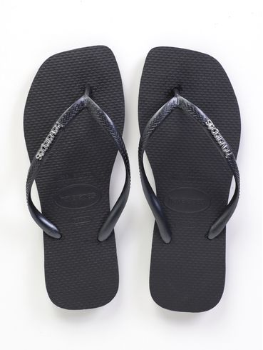 Chinelo Havaianas Feminino PRETO/PRATA