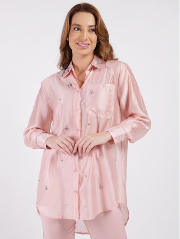 Camisa Alongada Eagle Rock Feminina ROSE