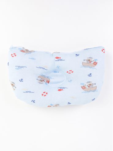 Travesseiro Anatômico Infantil Para Bebê - Azul