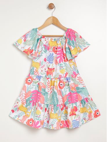 Vestido Infantil Para Menina - OFF WHITE