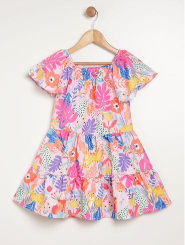 Vestido Infantil Para Menina - ROSA CLARO