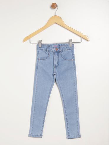 Calça Jeans Infantil Para Menina - AZUL