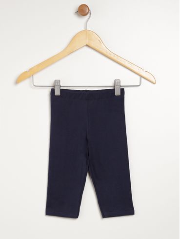 Calça Legging Corsário Infantil Para Menina - MARINHO