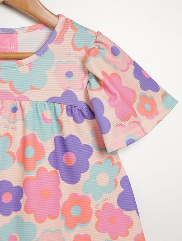 Vestido Infantil Para Menina - BEGE