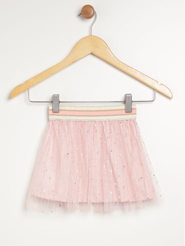 Saia Tule Infantil Para Menina - ROSA