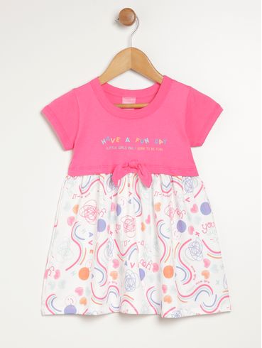 Vestido Infantil Para Menina - PINK