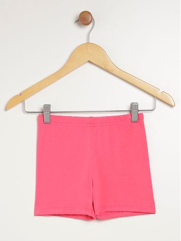 Short Malha Juvenil Para Menina - ROSA