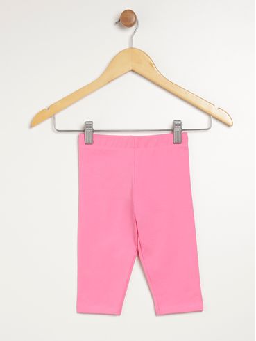 Calça Legging Corsário Infantil Para Menina - ROSA