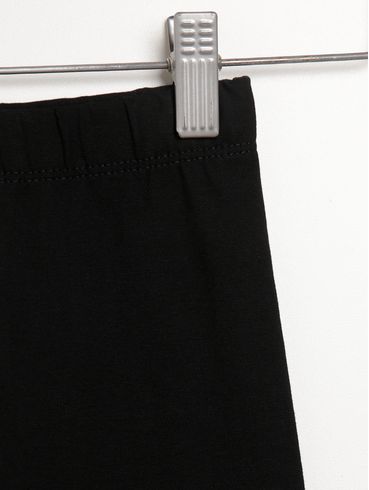 Calça Legging Corsário Infantil Para Menina - PRETO