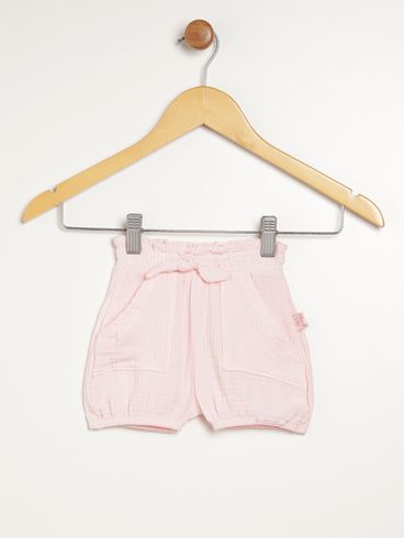 Short Infantil Para Bebê - ROSA