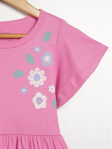 Vestido Infantil Para Menina - ROSA