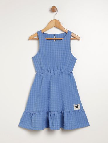 Vestido Infantil Para Menina - AZUL