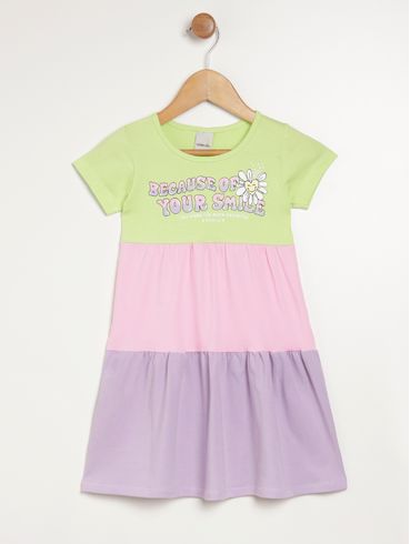 Vestido Infantil Para Menina - VERDE