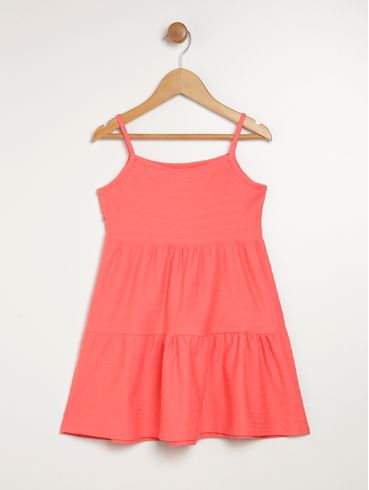 Vestido Infantil Para Menina - CORAL