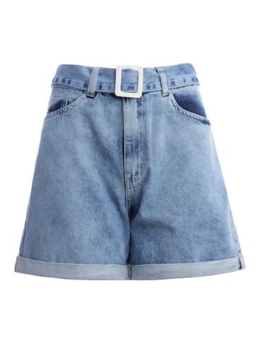 Short Jeans Hot Pants Feminino AZUL