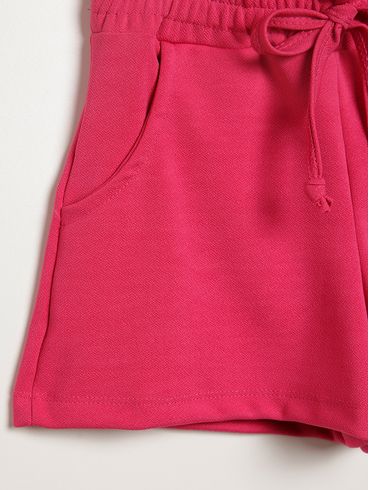 Short Crepe Juvenil Para Menina - PINK