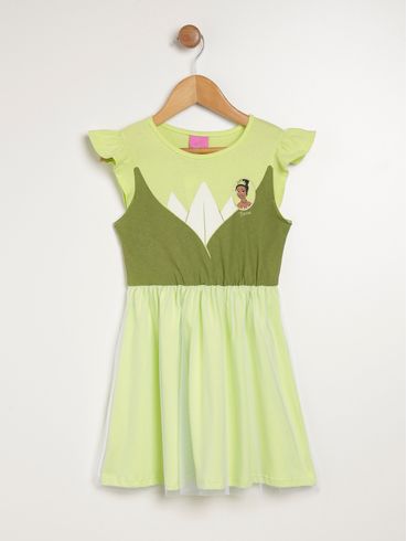 Vestido Disney Infantil Para Menina - VERDE