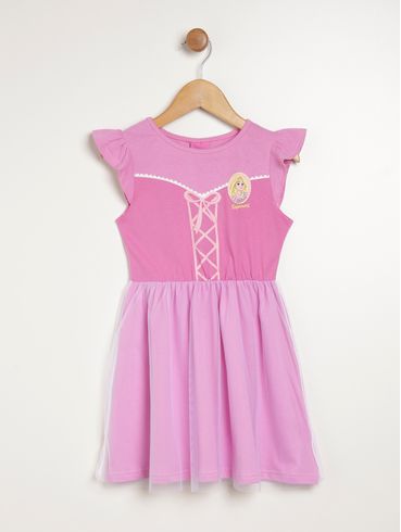 Vestido Disney Infantil Para Menina - ROSA