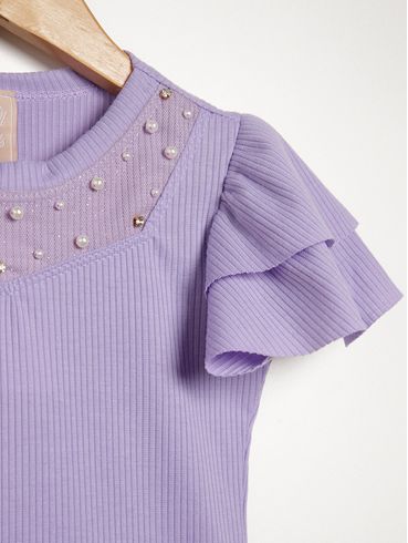 Body Infantil Para Menina - LILAS