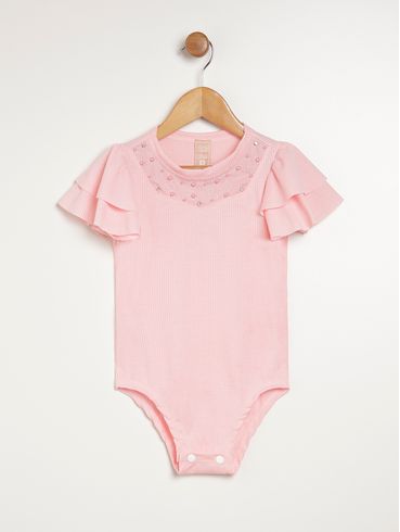 Body Infantil Para Menina - ROSA