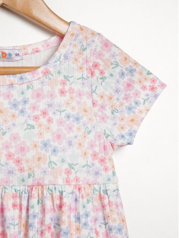 Vestido Canelado Kid+ Infantil Para Menina - PINK