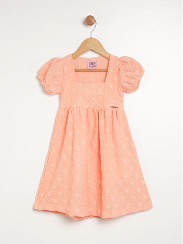 Vestido Infantil Para Menina - LARANJA