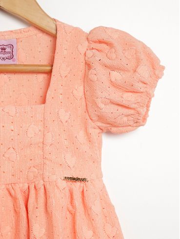 Vestido Infantil Para Menina - LARANJA