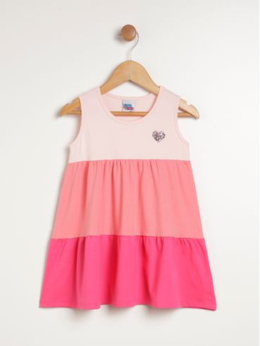 Vestido Infantil Para Menina - ROSA