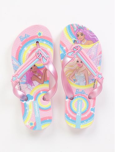 Chinelo Barbie Ipanema Infantil Para Menina - ROSA