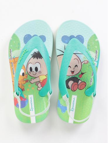 Chinelo Turma Da Mônica Infantil Para Bebê Menino- VERDE