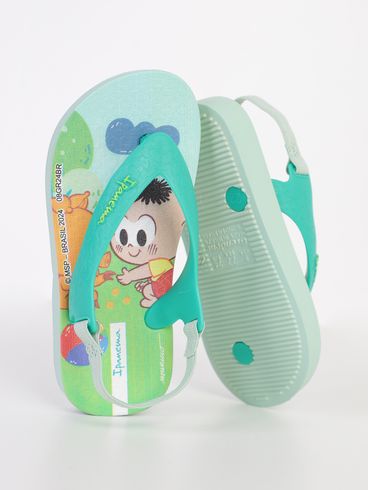 Chinelo Turma Da Mônica Infantil Para Bebê Menino- VERDE