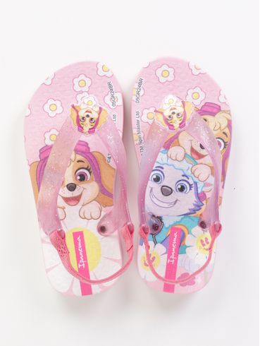 Chinelo Patrulha Canina Infantil Para Menina - ROSA