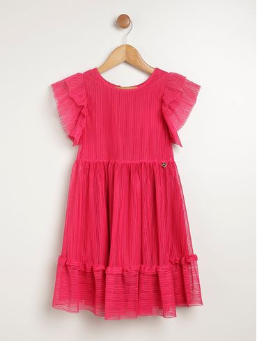 Vestido Godê Infantil Para Menina - ROSA CLARO