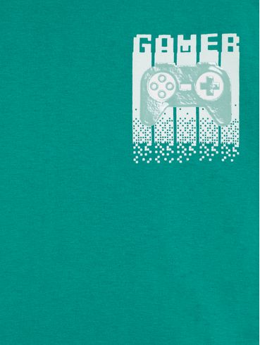 Camiseta Manga Curta Kid+ Infantil Para Menino - VERDE