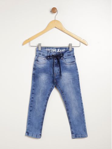 Calça Jeans Infantil Para Menino - AZUL