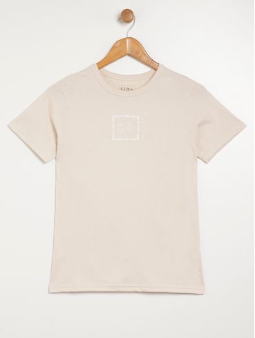 Casmiseta Manga Curta Vels Juvenil Para Menino - OFF WHITE