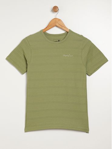 Camiseta Manga Curta Vels Juvenil Para Menino - VERDE