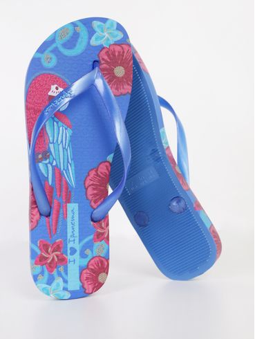 Chinelo Verão Print Ipanema Feminino AZUL/VERMELHO