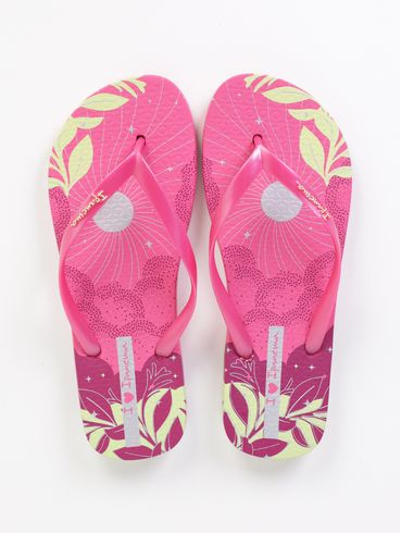 Chinelo I Love Shine Ipanema Feminino ROSA/VERDE