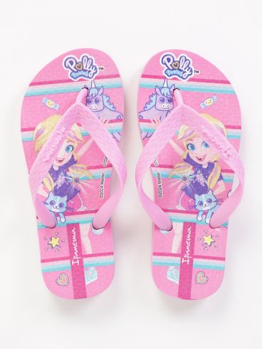 Chinelo Polly Ipanema Juvenil Para Menina - ROSA